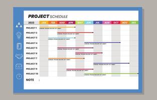 Monthly Timeline Template vector