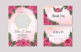 Modern Casual Wedding Invitation vector