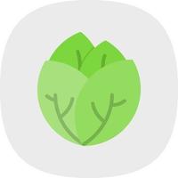 Cabbage Vector Icon Design