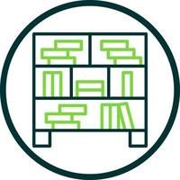 Bookcase Vector Icon Design