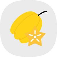 diseño de icono de vector de carambola