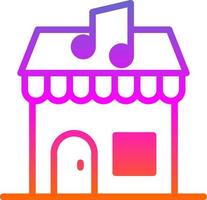 Music Shop Vector Icon Design