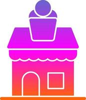 Icecream Shop Vector Icon Design