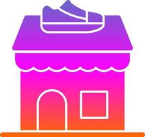 Shoe Shop Vector Icon Design