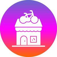 Bike Shop Vector Icon Design