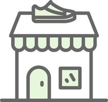 Shoe Shop Vector Icon Design