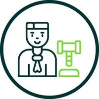 Judge Man Vector Icon Design