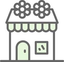 Flower Shop Vector Icon Design