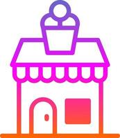 Icecream Shop Vector Icon Design