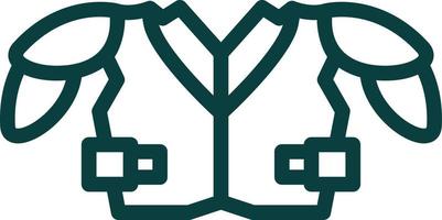 Shoulder Pads Vector Icon Design