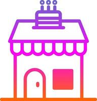 Cake Shop Vector Icon Design