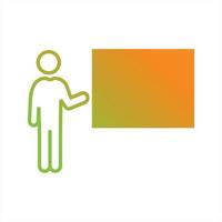 Beautiful Presentation Line Vector Icon