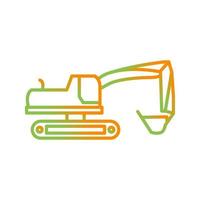 Excavator Vector Icon