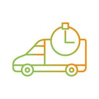 Time Based Delivery Vector Icon