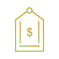 Dollar Tag Vector Icon