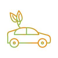 Eco friendly Car Vector Icon