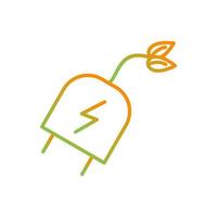 icono de vector de enchufe eléctrico