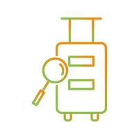 Luggage Inspection Vector Icon