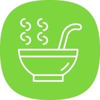 Hot Soup Vector Icon Design