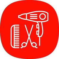 Hairdressing Vector Icon Design