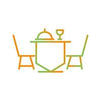 Dinner Table Vector Icon