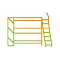 Bunk bed Vector Icon