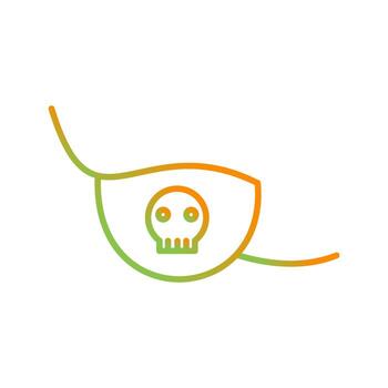 icono de vector de parche en el ojo