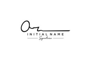 Initial OR signature logo template vector. Hand drawn Calligraphy lettering Vector illustration.