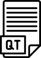 line icon for qt vector