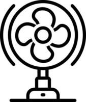 line icon for fan vector