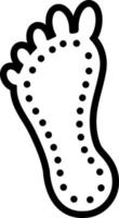 line icon for sole vector