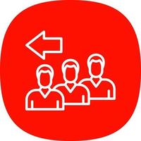 Queue Vector Icon Design