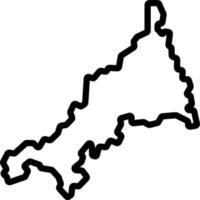 line icon for cornwall vector