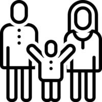 line icon for parent vector