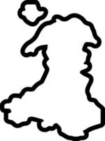 line icon for welsh vector