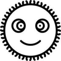 line icon for fuzzy vector