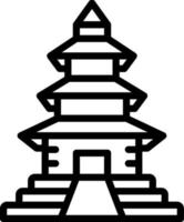 line icon for nepal vector