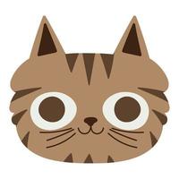 cat face icon vector