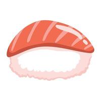 sushi arroz pescado vector