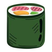 sushi roll icon vector