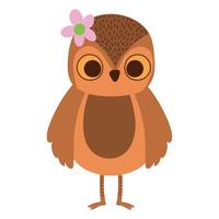 owl cute animal vector