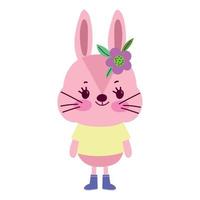 rabbit cute animal vector