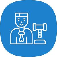 Judge Man Vector Icon Design