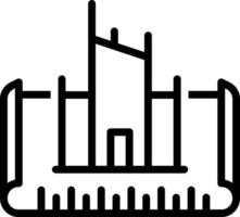 line icon for architecture vector