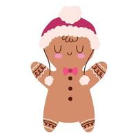 christmas gingerbread cookie vector