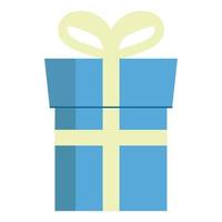 blue gift box vector