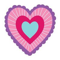 heart romantic icon vector