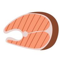 grilled bbq fish vector