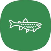 Trout Vector Icon Design