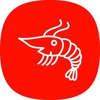 Shrimp Vector Icon Design